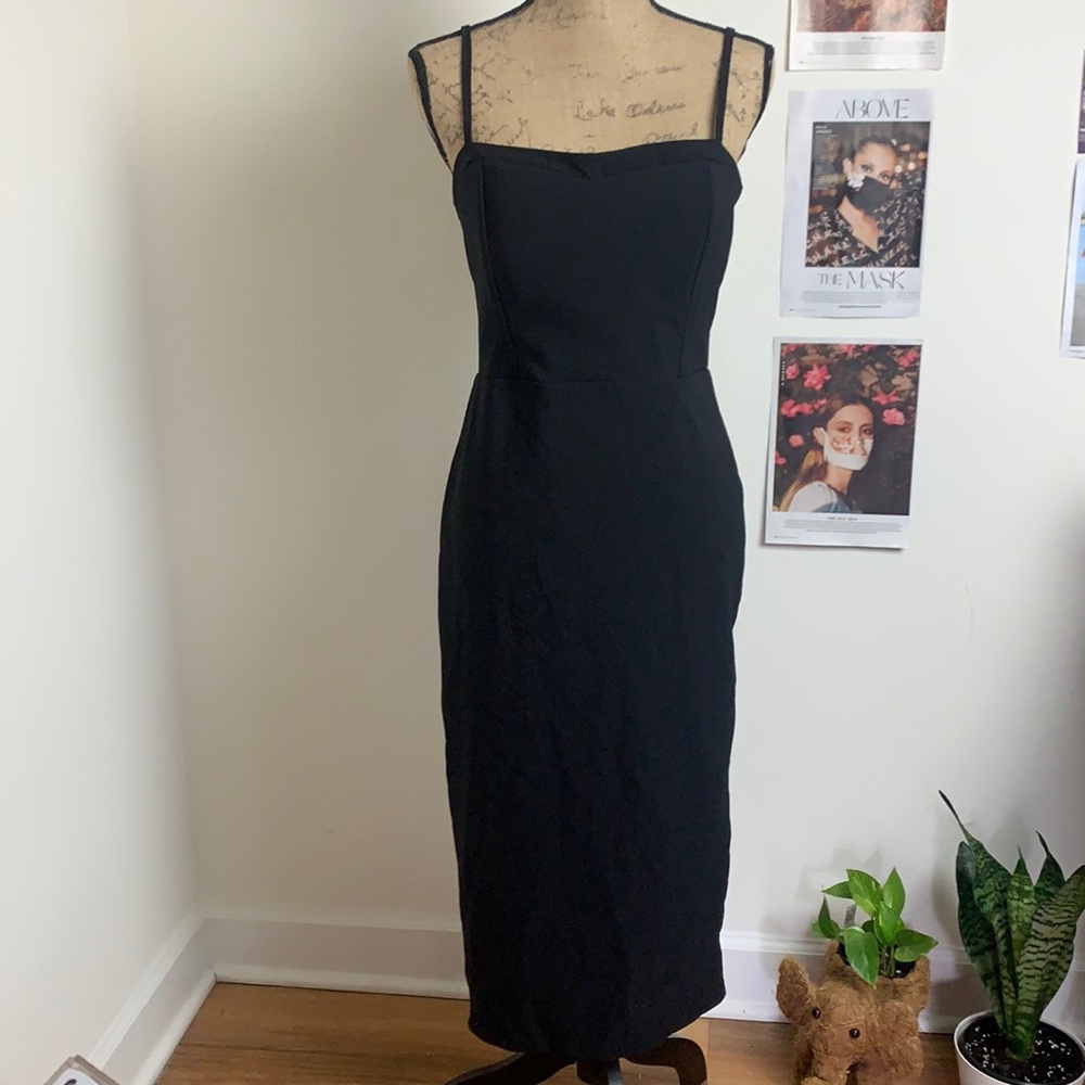 Fame Istanbul spaghetti strap pencil dress